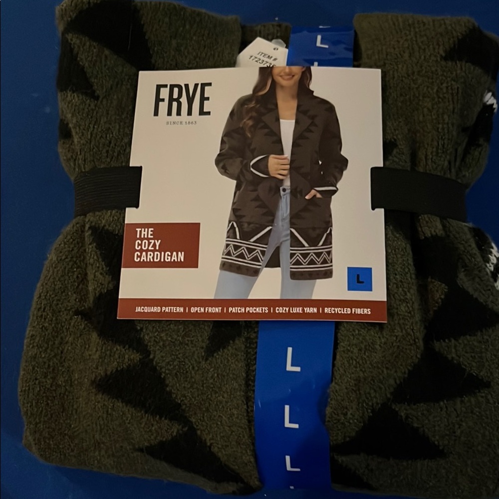 Frye Green Cozy Cardigan